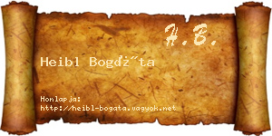 Heibl Bogáta névjegykártya